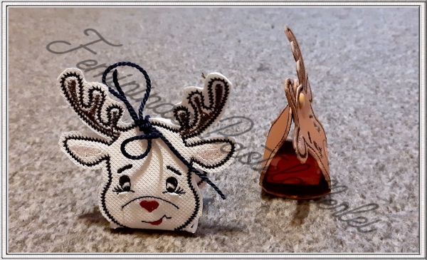 Rentierbox - Minigeschenkverpackung für die winterliche Zeit (incl. Mehrfachbogen für 20x30)